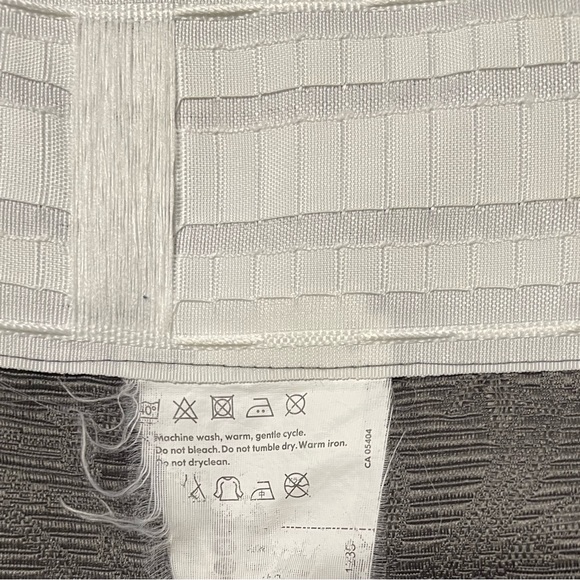 Grey On Grey Floral Curtains 2 Panels - Picture 8 of 9